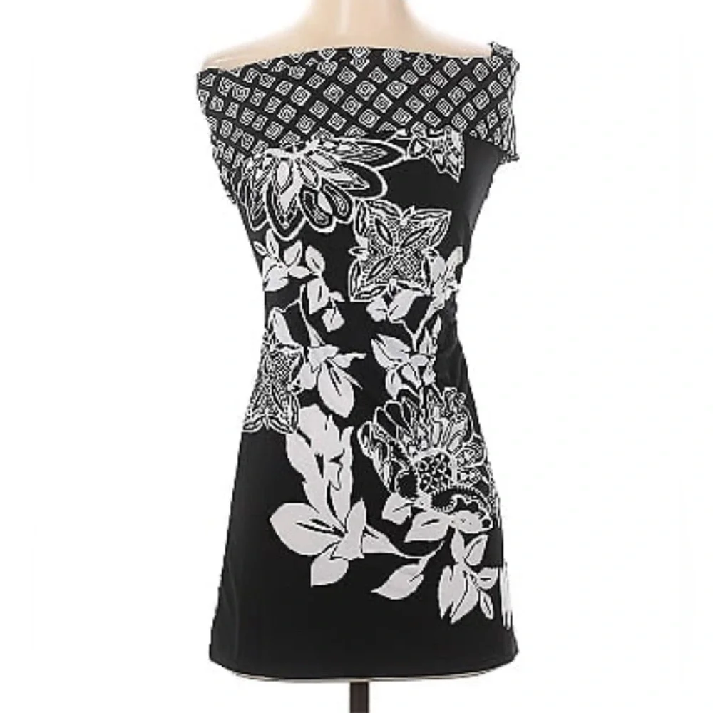 WHBM Floral Tunic Tank Blouse White House Black Market Size Large - Picture 3 of 6
